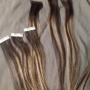100% real human hair tape-in extensions
